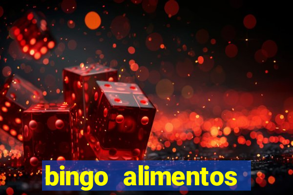 bingo alimentos para imprimir